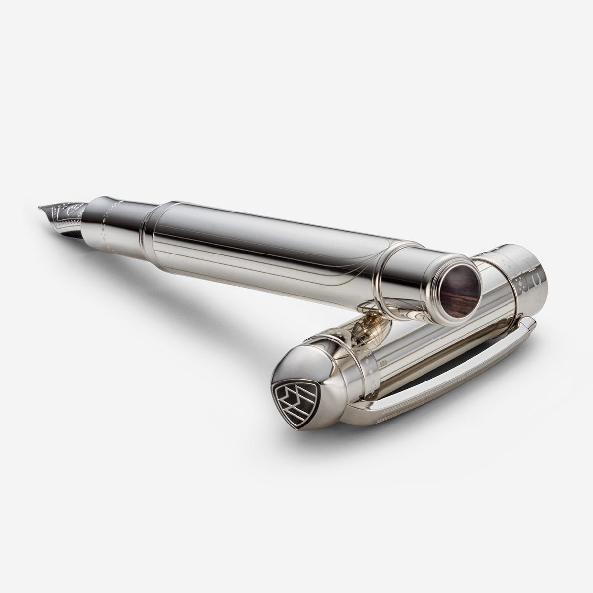 Abcsea Füllfederhalter Mit Drachen-Motiv - Tempel Des Himmels Design In Antikem Silber